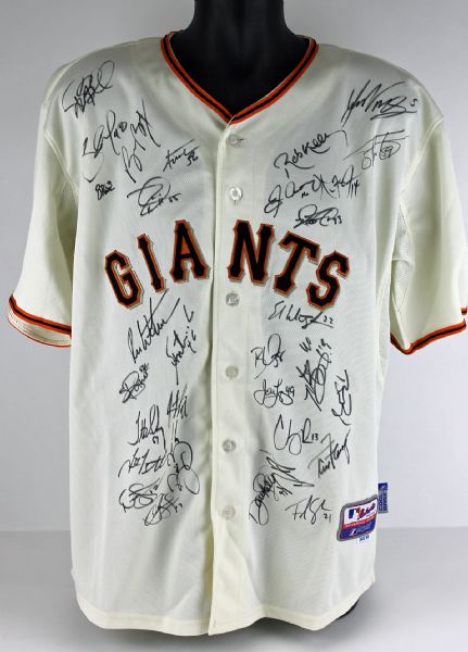 2010 San Francisco Giants (World Champs) Team Signed Jersey (31 Sigs)