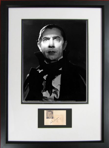 Bela Lugosi Choice Ink Signature in Custom Framed Display (PSA/DNA)