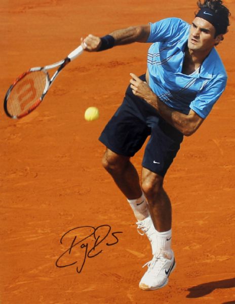 Roger Federer Signed 11" x 14" Color Photo