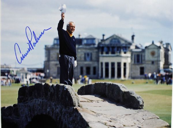 Arnold Palmer Signed 11" x 14" Color Photo (Farewell St. Andrews)