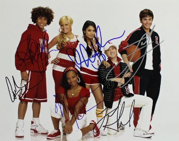 High School Musical Cast Signed 11" x 14" Color Photo (6 Signatures)