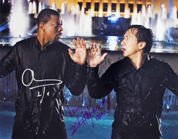 Rush Hour: Chris Tucker & Jackie Chan Signed 11" x 14" Color Photo