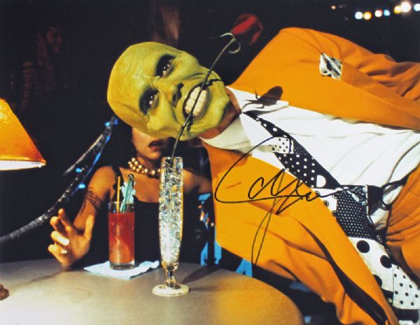 Jim Carrey Signed 11" x 14" Color Photo as "The Mask"