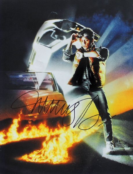 Michael J. Fox Signed 11" x 14" Color Photo from "Back to the Future"