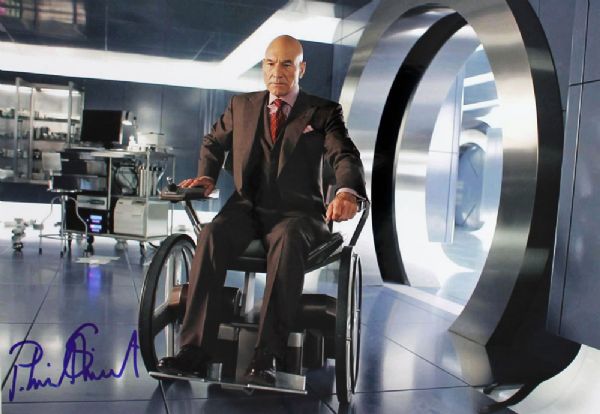 Patrick Stewart Signed 11" x 14" Color Photo from "X-Men"