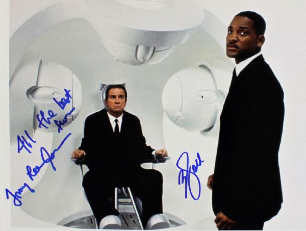 Men in Black: Will Smith & Tommy Lee Jones Signed 11" x 14" Color Photo