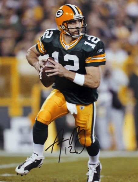 Aaron Rodgers Signed 11" x 14" Color Photo