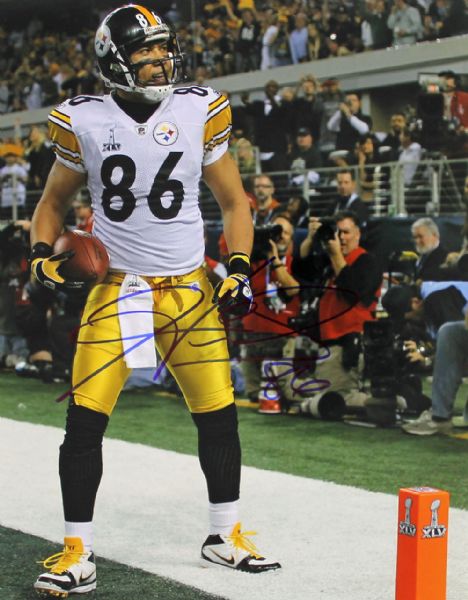 Hines Ward Signed 11" x 14" Color Photo