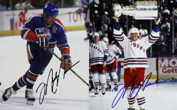 Mark Messier: Lot of Two (2) Signed 8" x 10" Color Photos