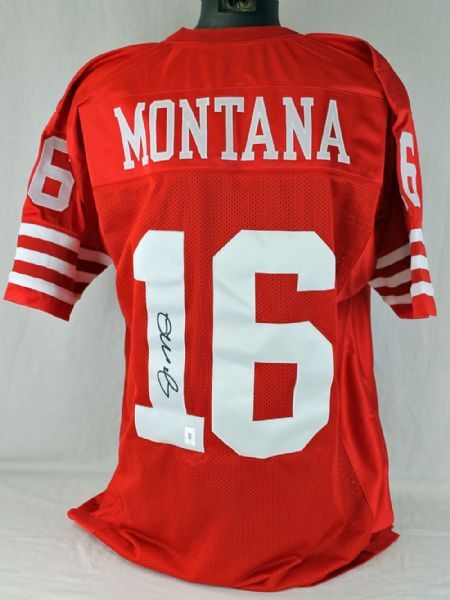 Joe Montana Signed 49ers Pro Style Jersey (Montana Hologram)