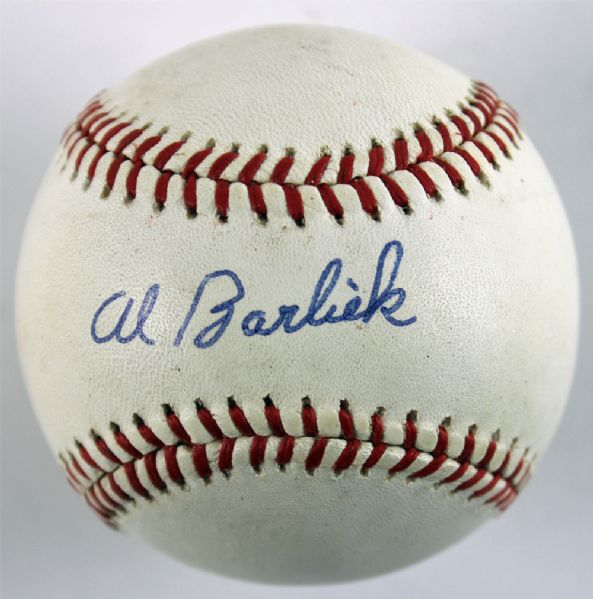 Al Barlick Signed ONL Baseball (JSA)