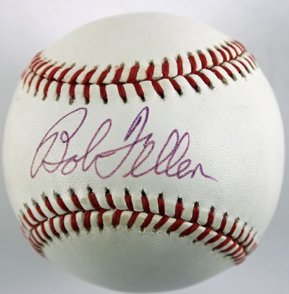 Bob Feller Signed OAL Baseball (JSA)