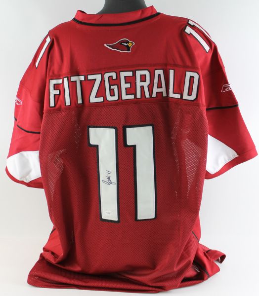 Larry Fitzgerald Signed Cardinals Reebok Pro Model Jersey (JSA)