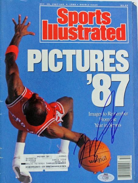 Michael Jordan Signed Dec 87/Jan 88 Sports Illustrated