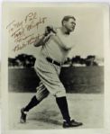 Babe Ruth Impressive Signed & Inscribed 8" x 10" B&W Photo