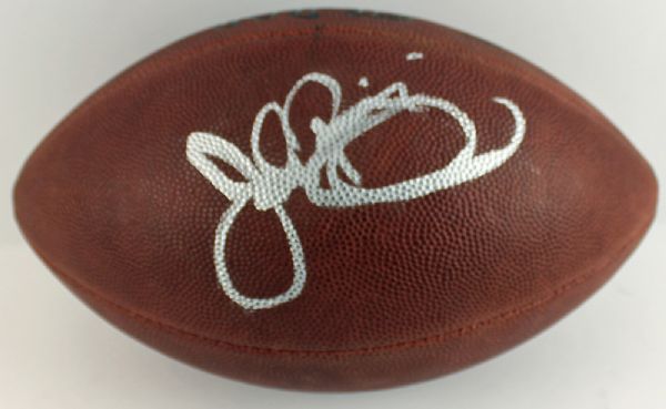 John Riggins Signed Wilson NFL Leather Game Model Football (JSA)