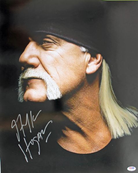 Hulk Hogan Signed 16" x 20" Color Portrait Photograph (PSA/DNA)
