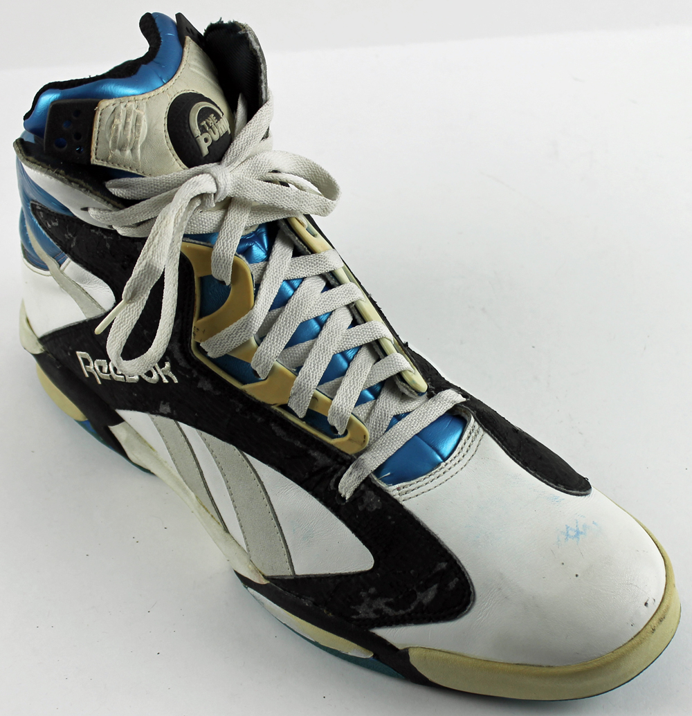 Lot Detail - Shaquille O'Neal Game Worn Reebok Pump Custom Basketball Shoe  (c.1992-94)