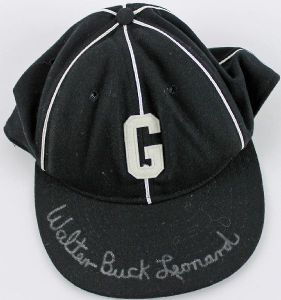 Buck Leonard Signed Homestead Grays Negro League Hat (JSA)