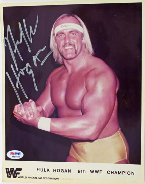 Hulk Hogan Signed Original WWF Publicity Photo (c.1984)(PSA/DNA)