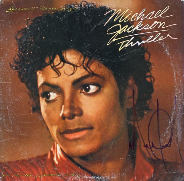 Michael Jackson Signed "Thriller" Special Edition Single Album