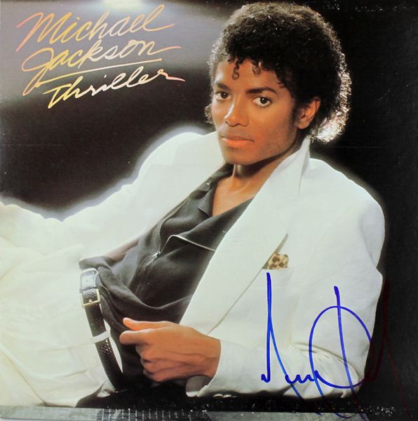 Michael Jackson Signed Record Album: "Thriller" (PSA/DNA)