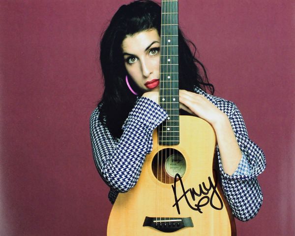 Amy Winehouse Signed 8" x 10" Color Photo
