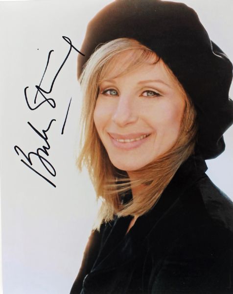 Barbra Streisand Signed 8" x 10" Color Photo