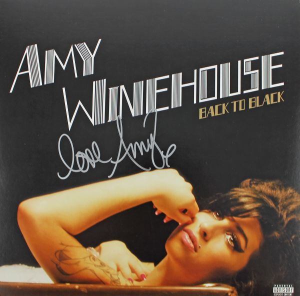 Amy Winehouse Rare Signed Record Album: "Back to Black"