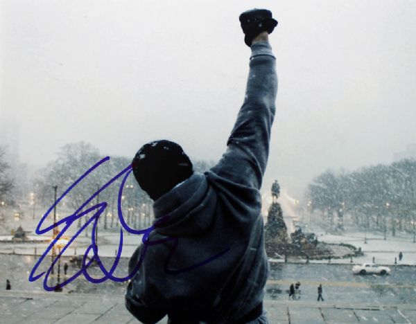 Sylvester Stallone Signed 8" x 10" Color Photo from "Rocky"