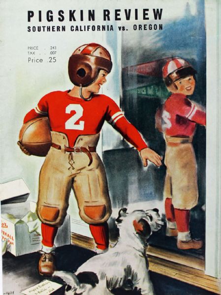 USC Original 1939 Football Program vs. Oregon