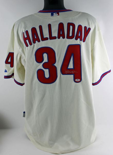 Roy Halladay Signed Phillies Majestic Pro Model Jersey