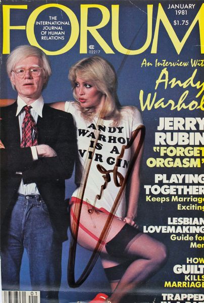 Andy Warhol Signed Magazine Cover
