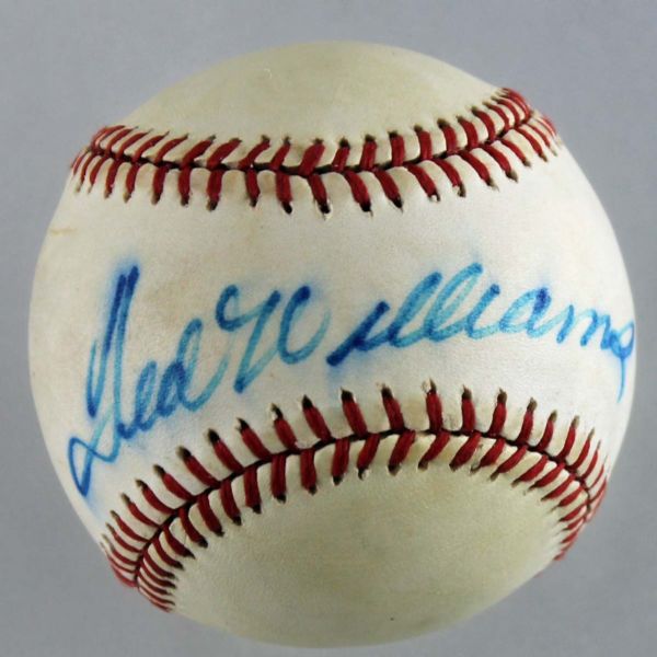 Ted Williams Signed OAL Baseball (PSA/DNA)