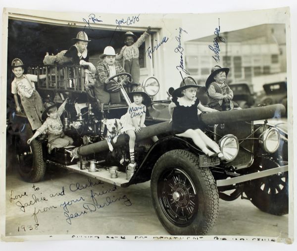 Early "Our Gang" Cast Signed 8" x 10" B&W Photo
