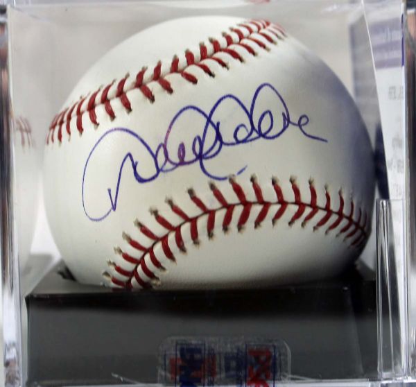 Derek Jeter Signed OML Baseball PSA/DNA Graded MINT+ 9.5!
