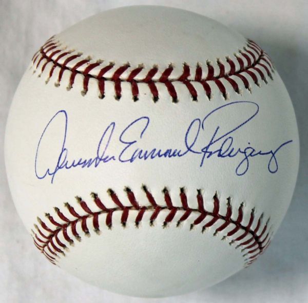 Alex Rodriguez Signed OML Baseball with "Alexander Emmanuel Rodriguez" Autograph (A-Rod Holo)