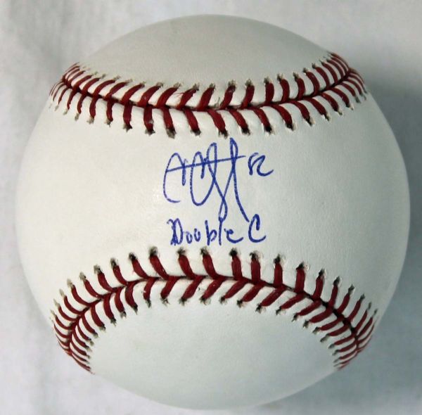 CC Sabathia Signed OML Baseball with "Double C" Inscription (MLB Holo)