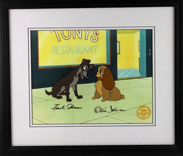 "Lady and The Tramp" Frank Thomas & Ollie Johnston Signed Artists Serigraph