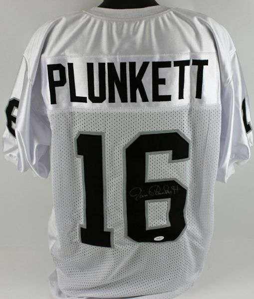 Jim Plunkett Signed Raiders Pro Model Jersey (JSA)