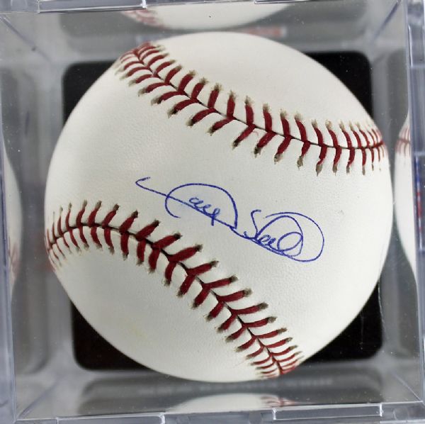 Gary Sheffield Signed OML Baseball PSA/DNA Graded MINT 9