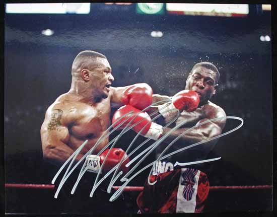 Mike Tyson Signed 11" x 14" Color Photo