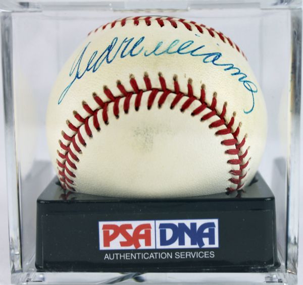 Ted Williams Signed OAL Baseball PSA/DNA Graded MINT 9