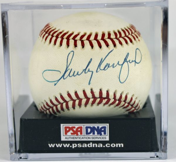 Sandy Koufax Signed ONL Baseball (PSA/DNA)
