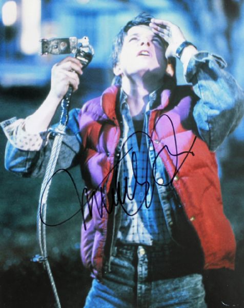 Michael J. Fox Signed 11" x 14" Color Photo 