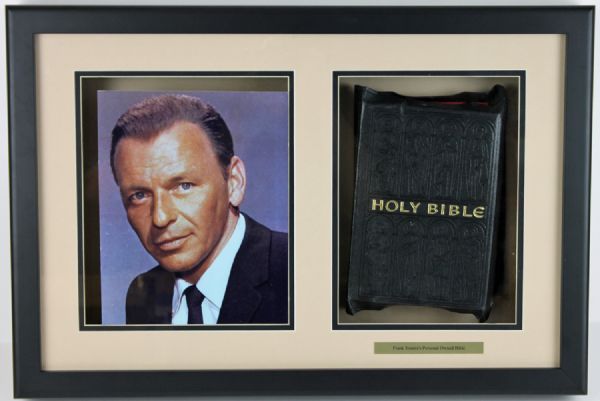 Frank Sinatra Personally Owned & Used Holy Bible in Custom Framed Display (ex. Joe Franklin)