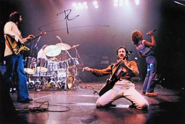 The Who: Pete Townshend Signed 11" x 14" Color Vintage Pose Photo
