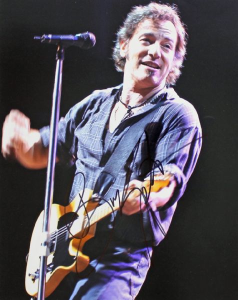 Bruce Springsteen Signed 11" x 14" Color Photo