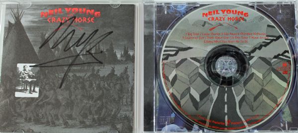 Neil Young Signed CD Booklet: "Crazy Horse" (Epperson/REAL Pre-Certified)