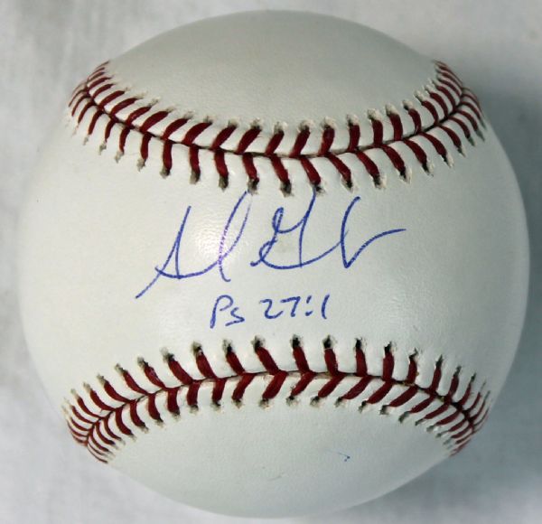 Adrian Gonzalez Signed OML Baseball (PSA/DNA)